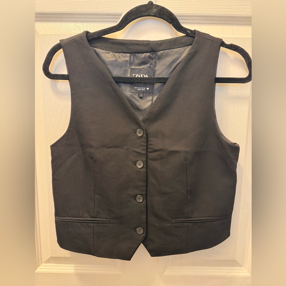 Zara Black Women's Vest